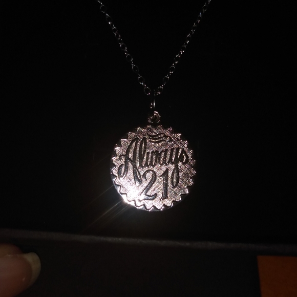 Sterling Silver Always 21 pendant necklace. - Picture 4 of 4